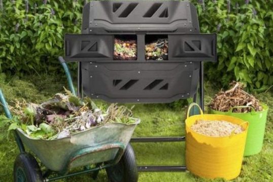 garden compost tumbler can decompose brown and green materials
